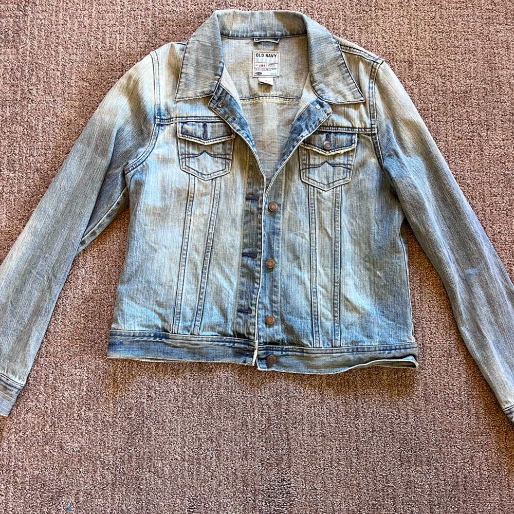 Old Navy vintage look jean jacket.